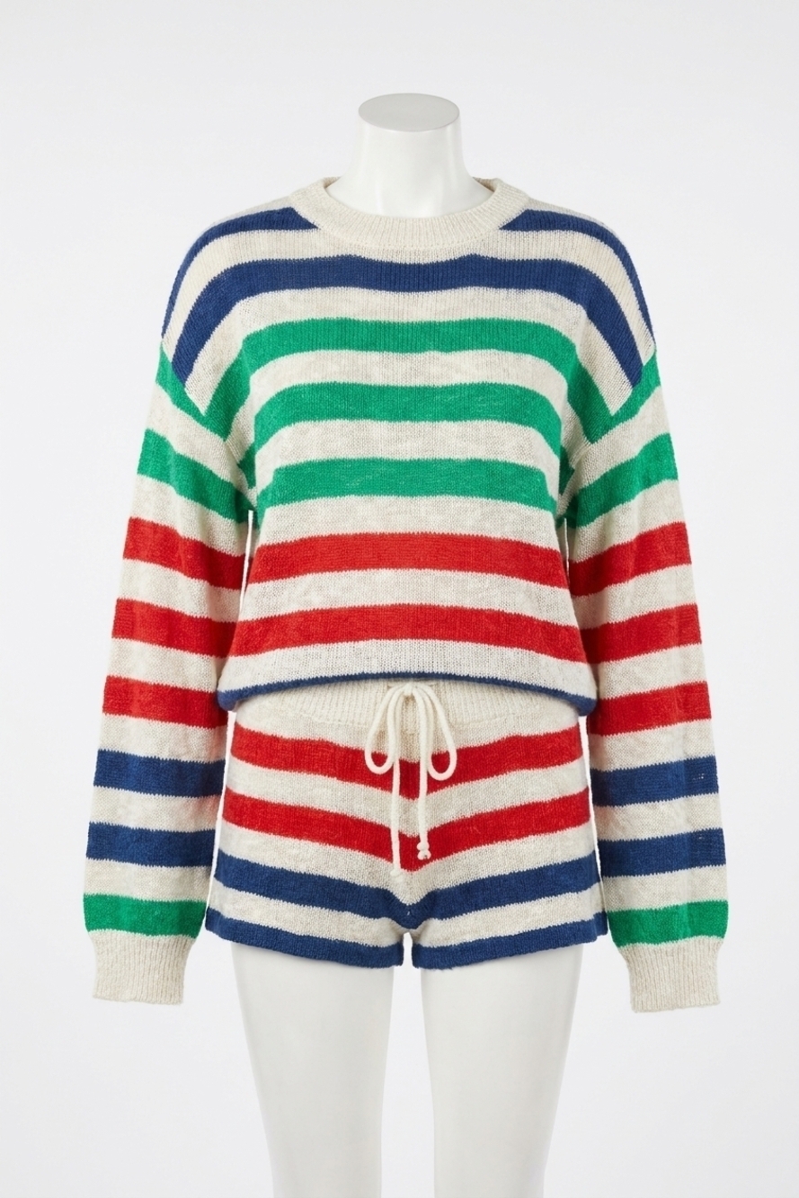 NEW BEACH RIOT sandy short in nautical stripe